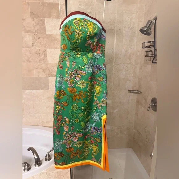 Alemais Fiesta Strapless Midi Dress - Picture 1 of 5